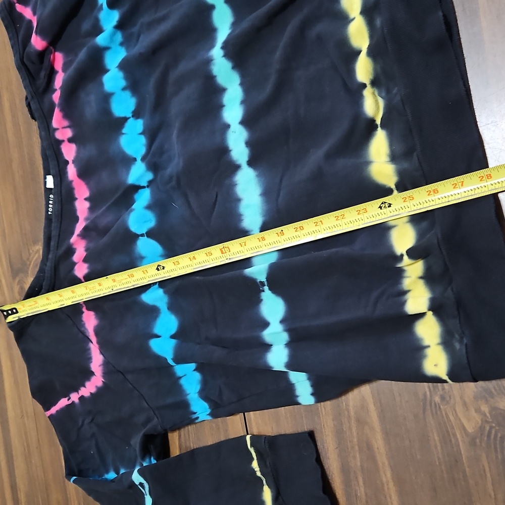 Torrid Multicolor Tie-Dye Off-Shoulder Top - Picture 2 of 6